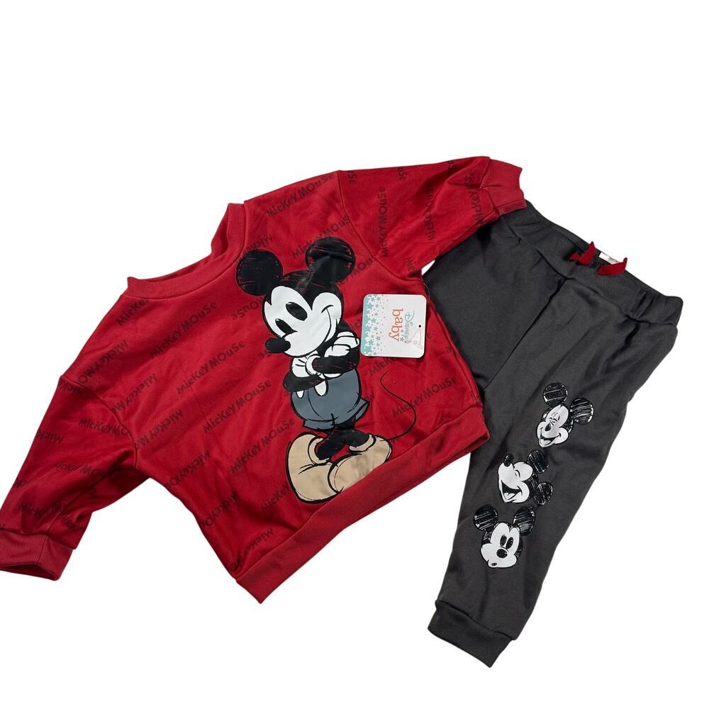 NWT Disney Baby Mickey Mouse 2 Piece Set 12M